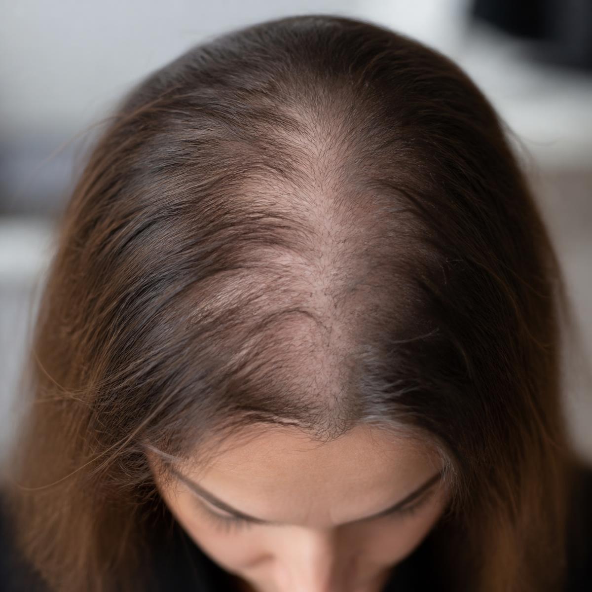 Female · Diffuse thinning — before